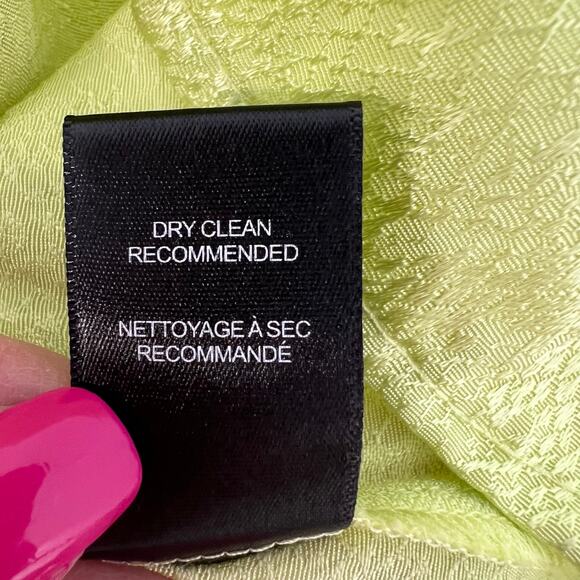 AFRM Radish Dress in Lime Green Snake Jacquard Midi Halter Front Cutout Slip NWT - Picture 10 of 13